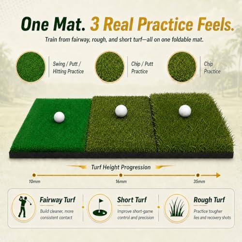 Golf Practice Mats, Swing & Putting Training -Perfect - Image 4