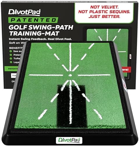 DivotPad Patented Golf Training Mat, Practice Mat and Swing Trainer by Divotpad