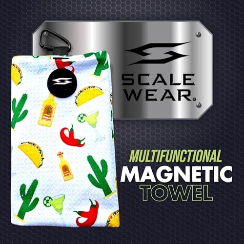 Magnetic Microfiber Waffle Golf Towel Large 16"x24" Clean - Image 3