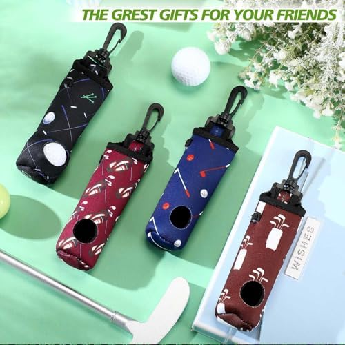 Chivao 4 Pcs Golf Ball Holder, Golf Tee Pouch - Image 5