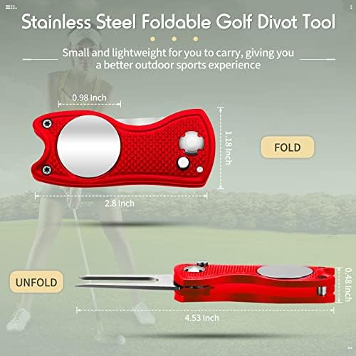 Skylety 4 Pcs Golf Divot Repair Tool Foldable - Image 2