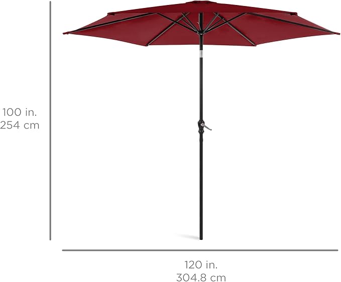 Best Choice Products 10ft Outdoor Patio Umbrella, Outdoor Table Umbrella - Image 7