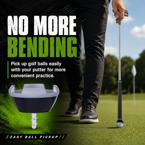 Golf Ball Picker Upper for Putter, 2 Pack 4-Claw Pressure Golf Ball Grabber - Image 2