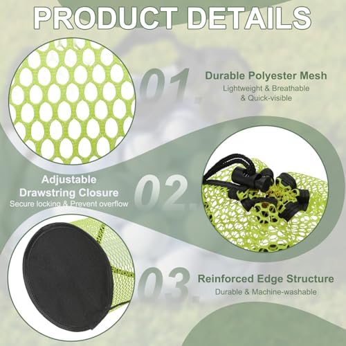 Golf Ball Storage Bag Nylon Mesh Golf Pouch - Image 3