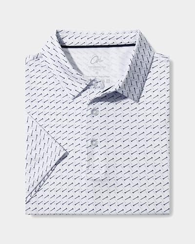 Obla Men's Golf Shirt Short Sleeve Dry Fit Collared Polo Shirts - Image 4
