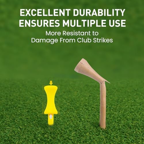 FINGER TEN Plastic Golf Castle Tees 100 Pack - Image 3
