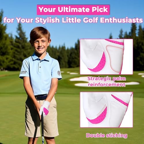 AIGEVTURE Kids Golf Gloves Junior Breathable Golf Gloves - Image 4