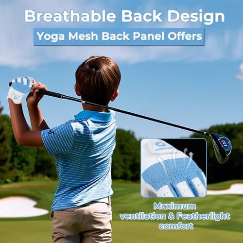 AIGEVTURE Kids Golf Gloves Junior Breathable Golf Gloves - Image 3