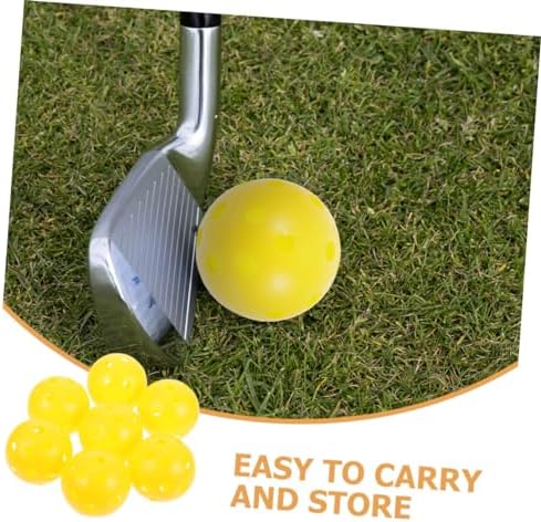 GANAZONO 25pcs Hollow Golf Practice Balls Plastic Training Balls Yellow - Image 5