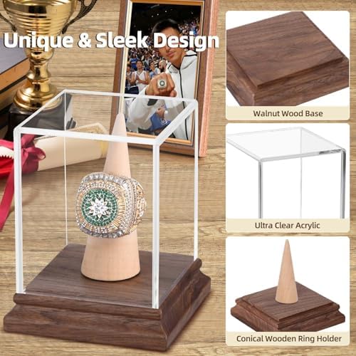 Championship Ring Display Case Baseball Softball Football Ring Holder Wanult - Image 3