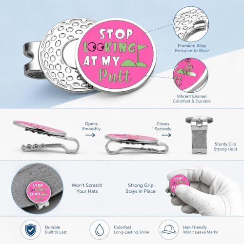 Funny Golf Ball Markers for Women Golf Accessories Hat Clip Female Golfer - Image 5