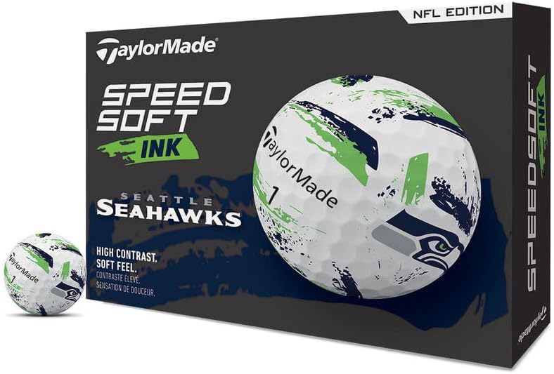 TaylorMade Golf Speed Soft Ink NFL Golf Balls by Unknown