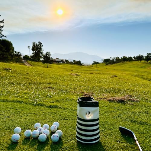 Golf Valuables Pouch with Ball Marker, Leather Drawstring Tee Ball Bag - Image 6