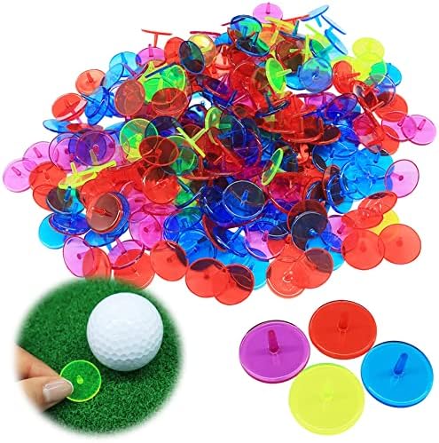 VEASAERS Golf Ball Markers Durable Plastic Transparent Bulk by AmySport