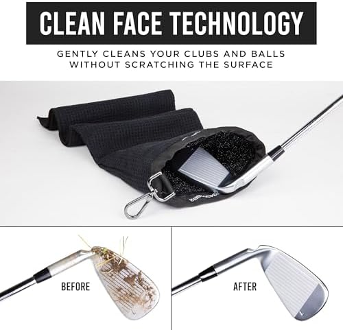 Club Scrub Towel Pro, Golf Club and Ball Cleaning Pouch - Image 3