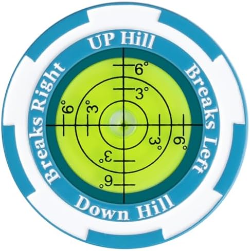 Golf Ball Marker with Bubble Level by Quany+Life