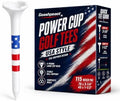 4-Prong Large Cup Head with 3-Line Height Guide Golf Tees 115 Pack, 70 x 3-1/4" by Unknown