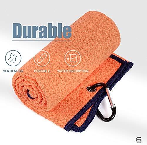 Mile High Life Tri-fold Golf Towel | Premium Microfiber Fabric | Waffle Pattern - Image 5