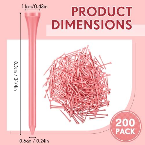 Jenaai 200 Pcs Golf Tees Bamboo Golf Tees - Image 2