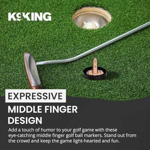 Ultimate Middle Finger Golf Ball Marker | Magnetic Hat Clip | Alignment Ball - Image 6