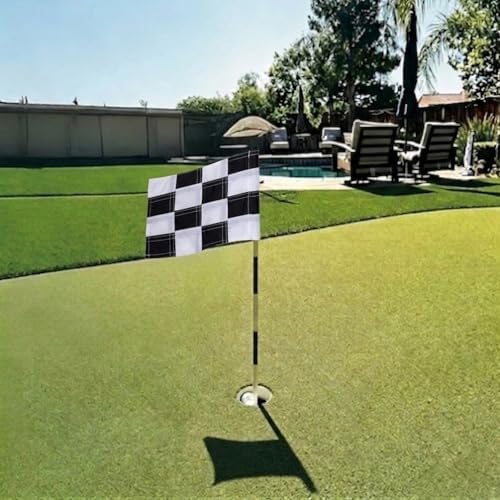 AZCOVER 6 Pack Checkered Golf Flag 8x6 Inch - Image 6
