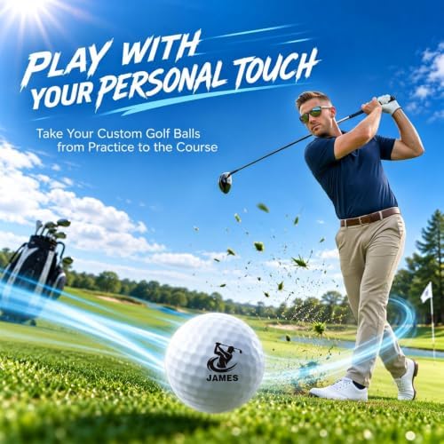 Golf Ball Stamp Personalized, Golf Gifts - Image 3