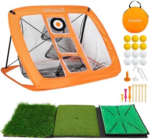 Golf Chipping Net Set, Pop Up Net by CookoPRO