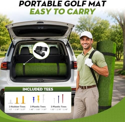 6x4ft Premium Golf Hitting Mat Dual/Tri-Turf - Image 6