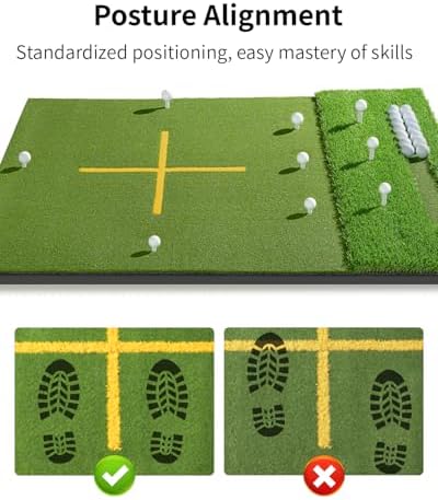 5.2x4ft & 6x4ft 21mm-50mm Dual-Turf Golf Mat - Image 3