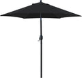 Sunnyglade 7.5' Patio Umbrella Outdoor Table Umbrella Tilt Crank Black | Market by Sunnyglade