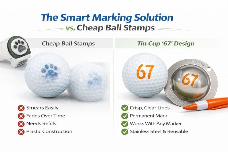 Tin Cup Golf Ball Marker Stencil - Image 3