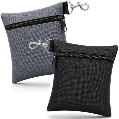 2PCS Golf Tee Pouch, Nylon Zipper Golf Accessory Bag by Unknown