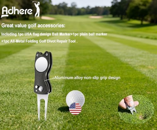 Adhere Golf Ball Markers & Divot Tools Personlized Enamel Ball Markers - Image 5