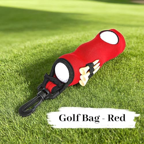 3 Packs Neoprene Golf Ball Tee Carry Bag Pouch - Image 6
