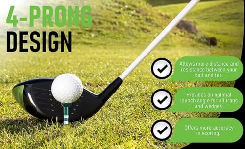 Zario Plastic Golf Tees 3 1/4 Inch Combo - Image 4