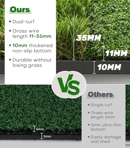 Premium Dual-Turf Golf Mat: 5x4ft, 21mm to 50mm Thickened Base - Image 5