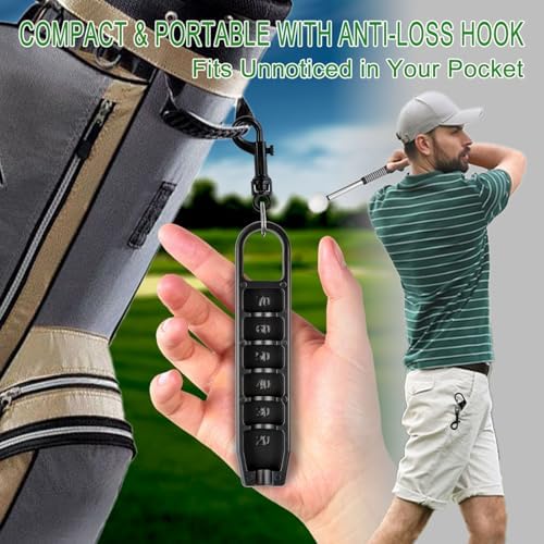 Golf Tee Height Tool, 6 Adjustable Settings, Fits Most Standard Tees - Image 6