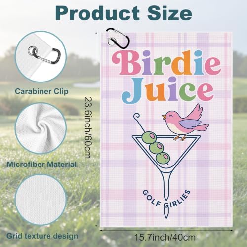 Birdie Juice Waffle Weave Microfiber Golf Towel - Image 2