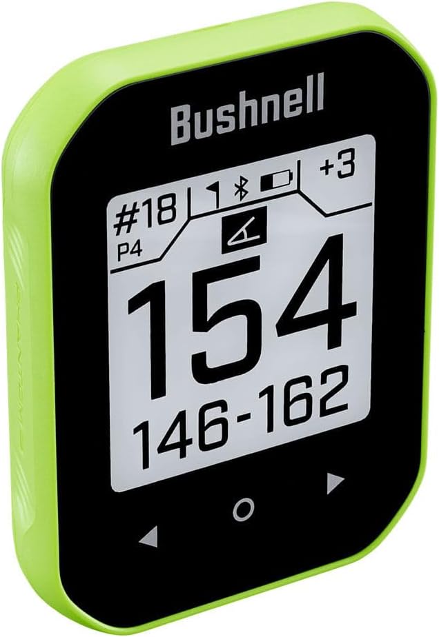Bushnell Golf Phantom 3 Slope GPS – Handheld Golf GPS with Slope-Adjusted Distances, Strong Magnet Cart Mount, 38,000+ Courses, Auto Hole Advance – Neon Green