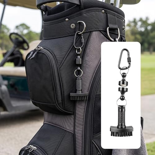 Mini Golf Club Brush, Magnetic Quick-Release Groove Cleaner, Durable Nylon - Image 6