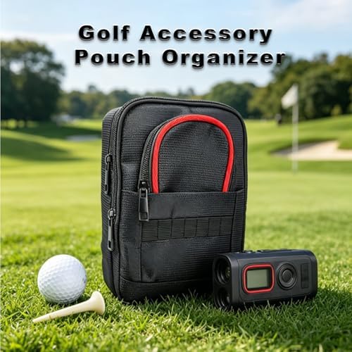 Golf Valuables Pouch Portable Multi-Pocket Storage Bag - Image 2