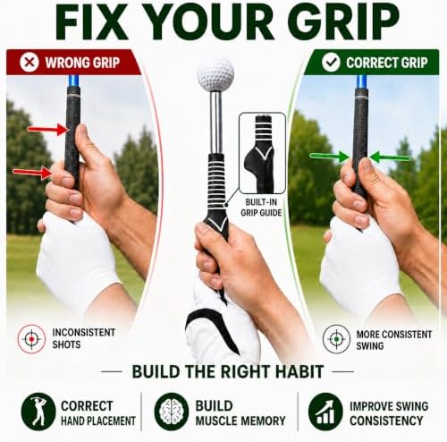 5-in-1 Retractable Golf Swing Trainer, Training Aid - Image 3