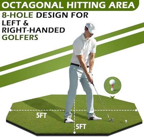 Golf Mat 31mm, 5x4ft/5x5ft Premium Golf Hitting Mat Outdoor Indoor - Image 6