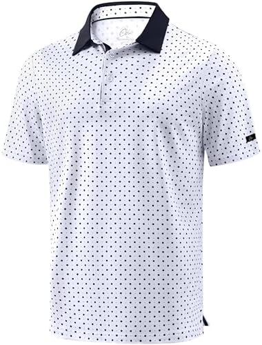 Obla Men's Golf Shirt Short Sleeve Dry Fit Collared Polo Shirts by OBLA
