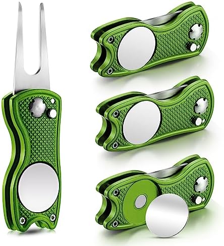 Skylety 4 Pcs Golf Divot Repair Tool Foldable by Skylety