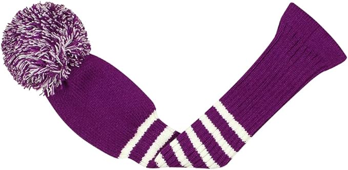 Scott Edward 1/3/4PCS Multi-Style Optional Individualized Knit Golf Club Head Covers, Driver Wood(460cc) Fairway Wood and Hybrid(UT)，for Male/Female Golfers,Custom