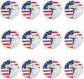 Golf Ball Markers Assorted Patterns Value Pack of 12 Golf Gifts, Golf Cap Clips by GOLTERS