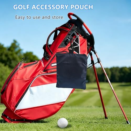Golf Ball Bag Pouch with 10Pcs Tees, Golf Accessory Kit - Image 7
