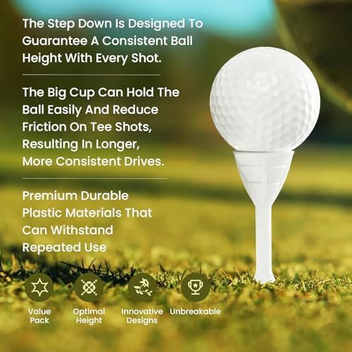 Premium Plastic Golf Tees 3 1/4 Inch - Image 4