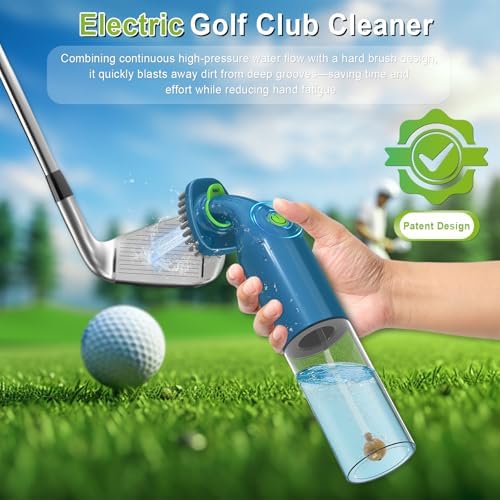 Electric Golf Club Cleaner Brush AA Battery Powered - Image 2